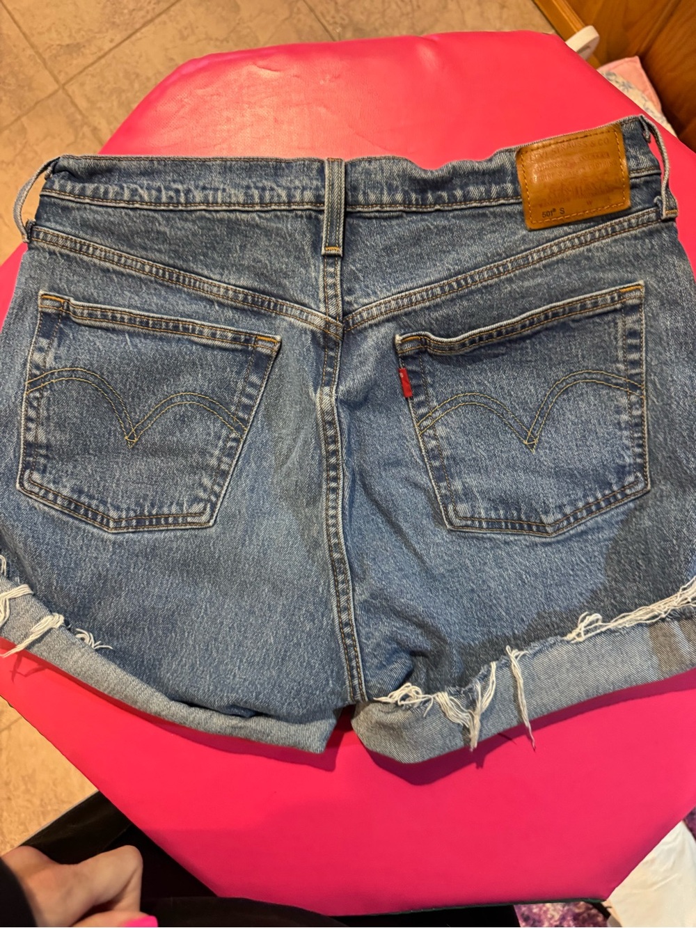 Levi's Light Blue Denim Cutoff Shorts - Women's